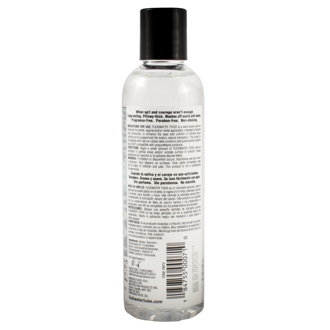 Fuck Water Thick 4oz Clear Water Based Lubricant