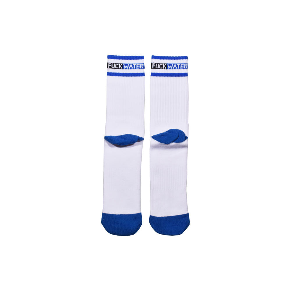 Fuck Water Logo Socks WHITE