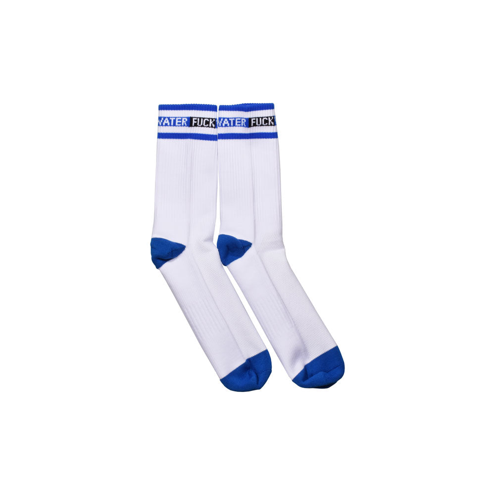 Fuck Water Logo Socks WHITE