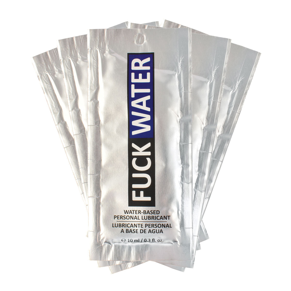 Fuck Water Original White .3oz Water Based Lubricant - 5 Foil Packs F W USA Fuck Water Original White .3oz Water Based Lubricant - 5 Foil Packs F W USA