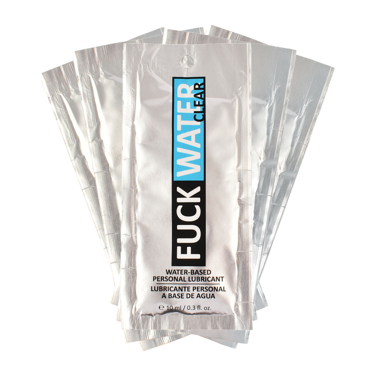 Fuck Water Clear .3oz Water Based Lubricant - 5 Foil Packs F W USA Fuck Water Clear .3oz Water Based Lubricant - 5 Foil Packs F W USA
