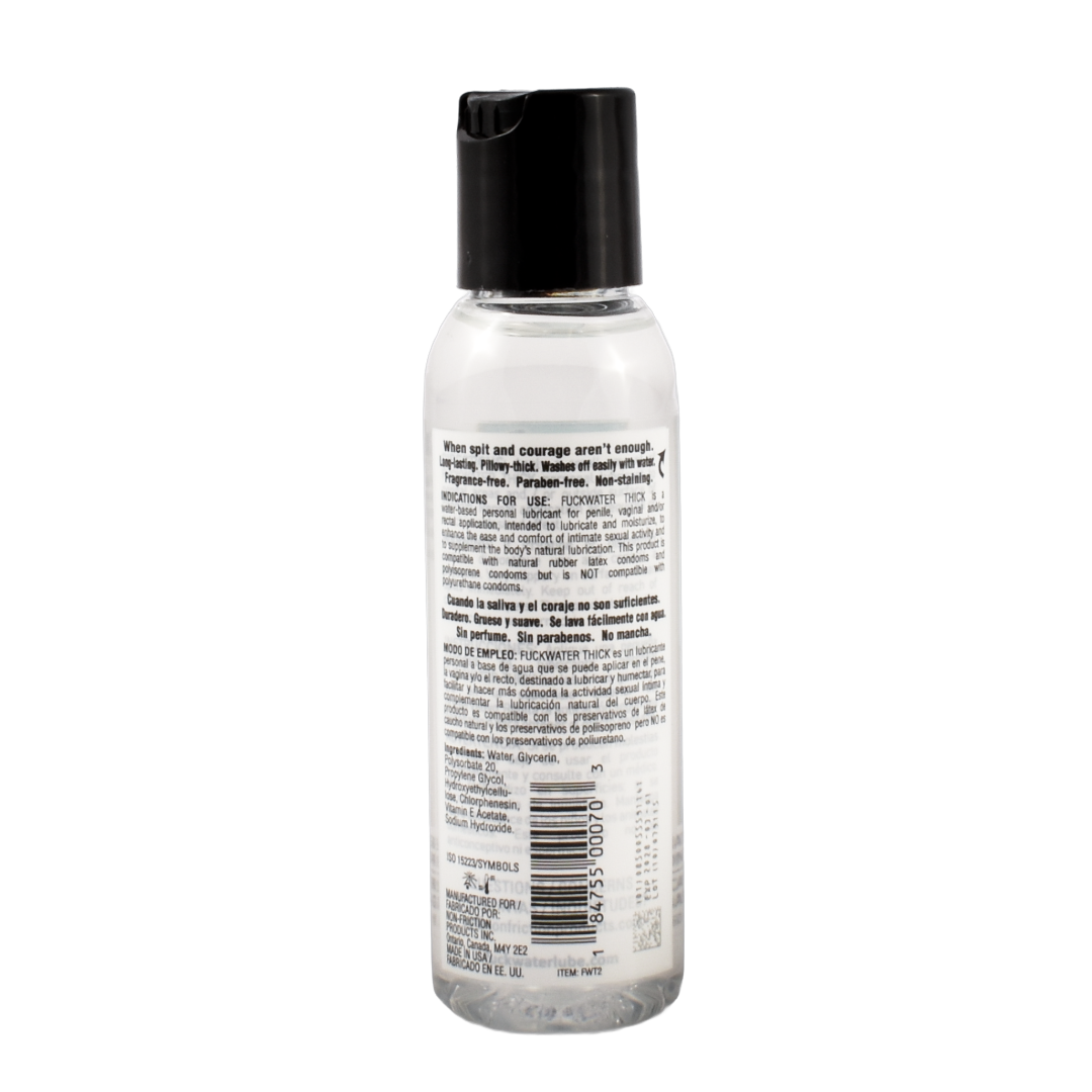 Fuck Water Thick 2oz Clear Water Based Lubricant